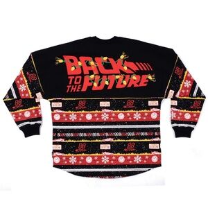 Universal Studios Back to the Future BTTF Holiday 2025 Spirit Jersey LG SOLD OUT